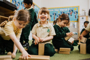 Pilgrims pupils playing