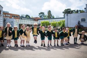 Pilgrims pupils celebrating